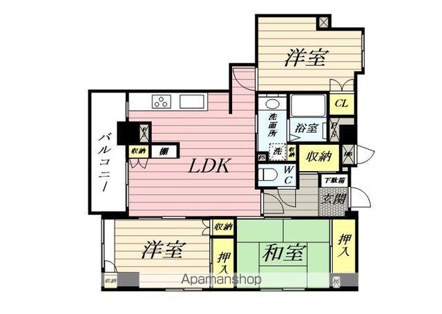 アルト生麦(3LDK/7階)の間取り写真