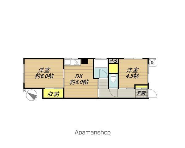 昭栄コーポ(2DK/3階)の間取り写真