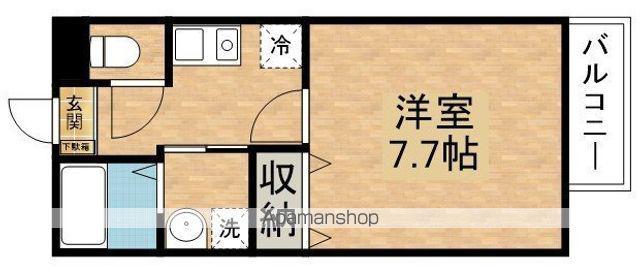 エスエスコーポ愛知川(1K/1階)の間取り写真