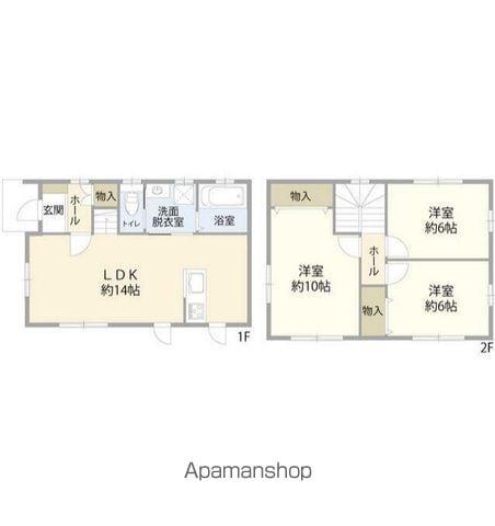 京成電鉄松戸線 くぬぎ山駅 徒歩9分 2階建 築6年(3LDK)の間取り写真
