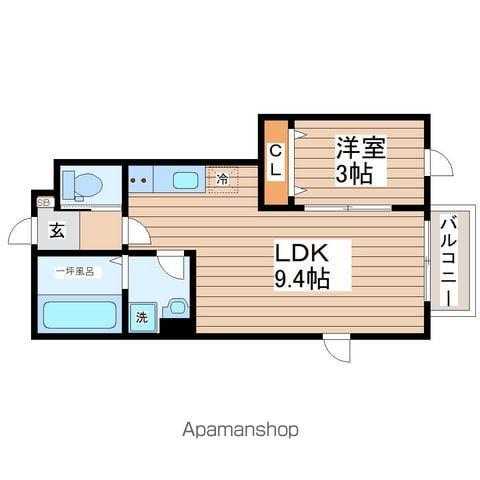 セフィラ上杉(1LDK/1階)の間取り写真