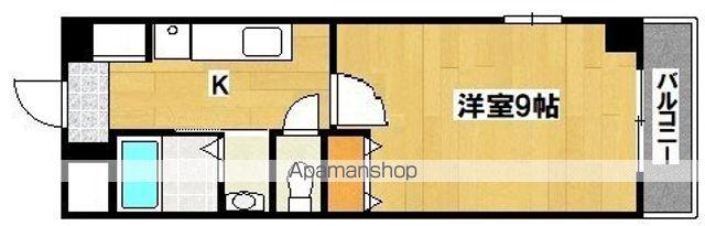 グレース針中野(1K/3階)の間取り写真