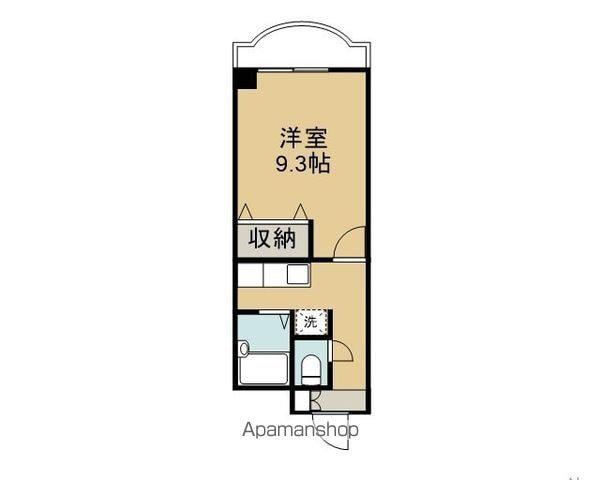 インペリアルパレスFUJIYA(1K/5階)の間取り写真