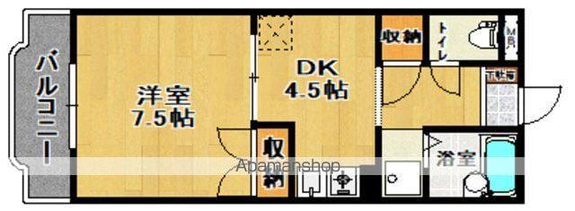 メゾンドアルファ1(1DK/3階)の間取り写真