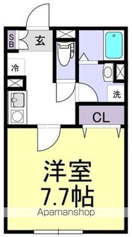 スターティス六実(1K/2階)の間取り写真