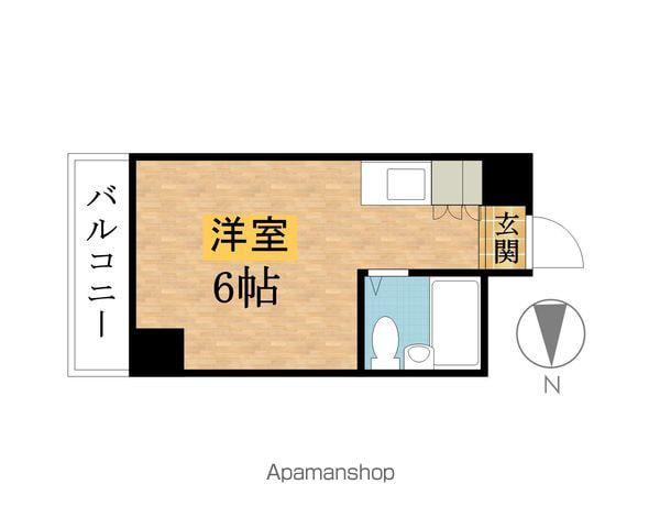 メゾン・ド・ノア第2北野(ワンルーム/3階)の間取り写真