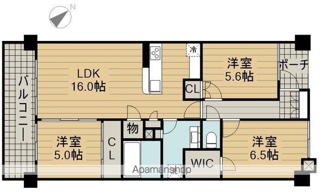 シティテラス昭島(3LDK/3階)の間取り写真