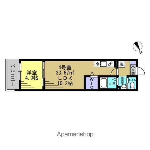 リラフォート津田沼(1LDK/2階)の間取り写真