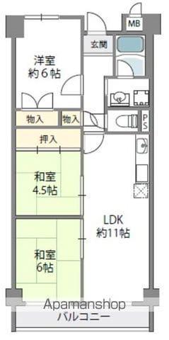 ルーラル高石(3LDK/1階)の間取り写真