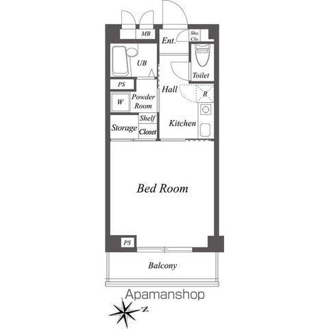 エクセラン池袋(1K/4階)の間取り写真