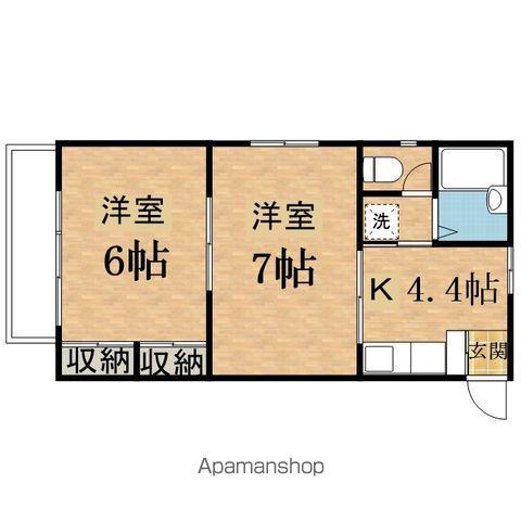 リバーサイドヴィラ(2K/2階)の間取り写真