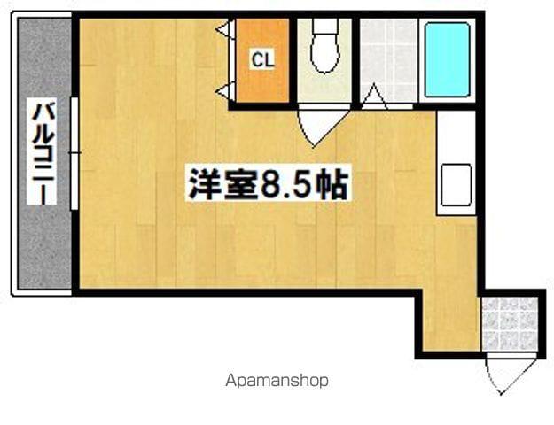 ポポラーレ(ワンルーム/5階)の間取り写真