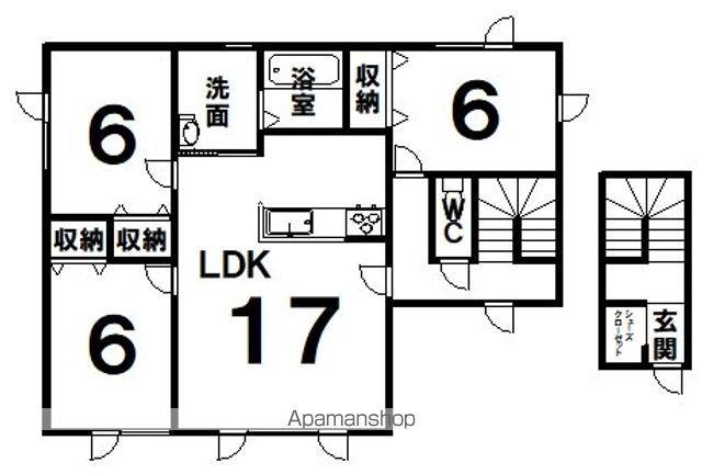 サウスプラザ(3LDK/2階)の間取り写真