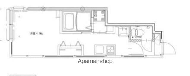 ソルナクレイシア都立大学(1DK/1階)の間取り写真