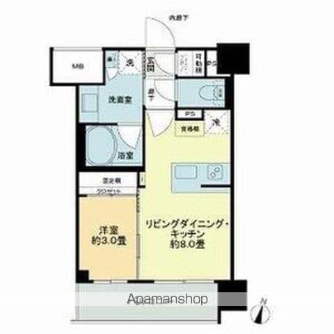 デュオヒルズ仙台一番町一丁目(1LDK/13階)の間取り写真