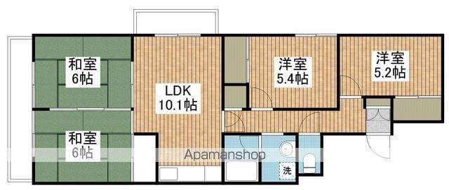 コープ野村川端町(4LDK/7階)の間取り写真