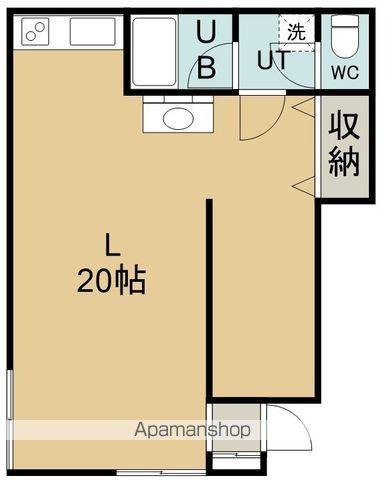 栄町6番アパート(ワンルーム/1階)の間取り写真