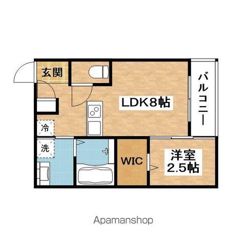リアコート千里丘Ⅰサウス(1LDK/3階)の間取り写真