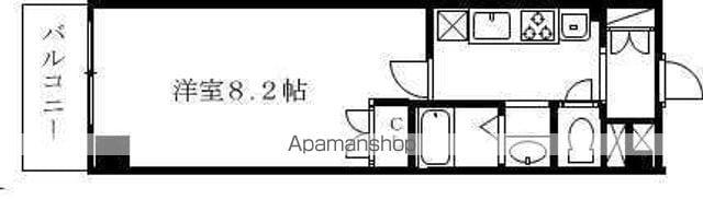 クレストガーデン柏壱番館(1K/2階)の間取り写真