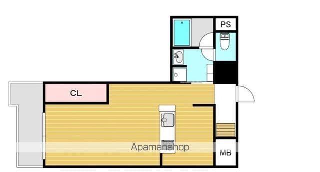 ライオンズマンション博多(ワンルーム/6階)の間取り写真