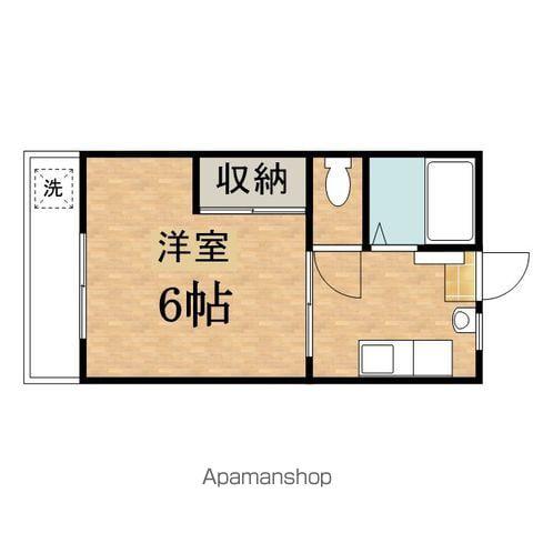 第2スザキハイツ(1K/3階)の間取り写真