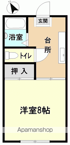 コーポアゼリア(1K/1階)の間取り写真