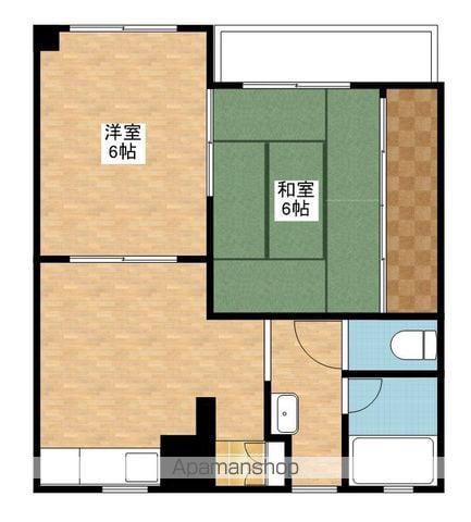 レジデンス中山(2K/3階)の間取り写真
