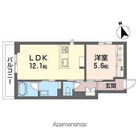 プライムフィールド(1LDK/2階)の間取り写真