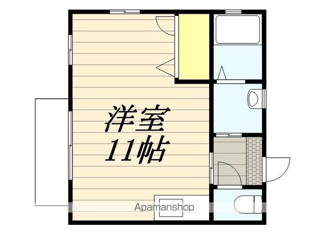 ディアスいなんば(ワンルーム/1階)の間取り写真