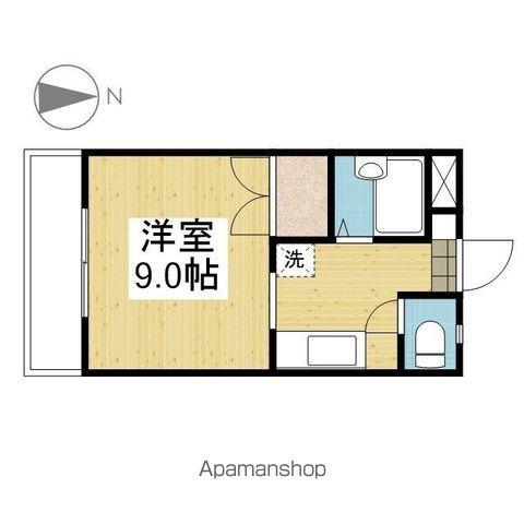 メゾン清水町(ワンルーム/2階)の間取り写真