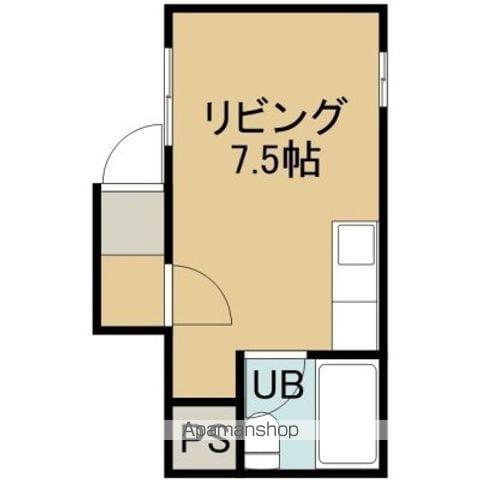 ハイツ深堀(ワンルーム/3階)の間取り写真