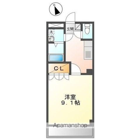 コンフォール・M(1K/2階)の間取り写真