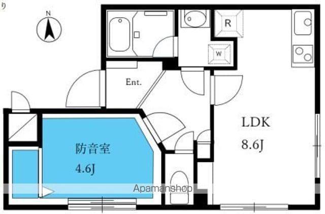 ASTILE STUDIO SUMIDAHIKIFUNE(1LDK/1階)の間取り写真