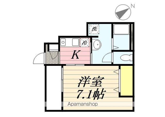 クラシオ北習志野(1K/1階)の間取り写真