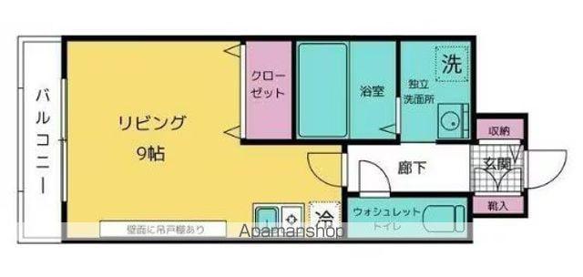 レイヴェルⅤ(ワンルーム/5階)の間取り写真