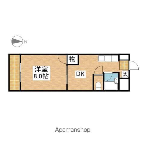 WELL BEING大須(1DK/7階)の間取り写真