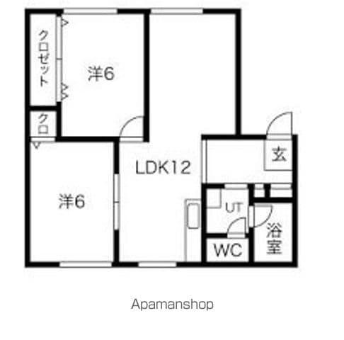 ハイツ幸町(3DK/1階)の間取り写真