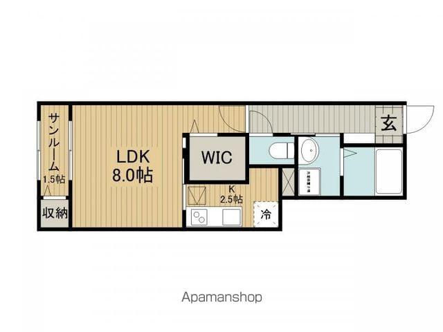 グランデ未来(1K/1階)の間取り写真