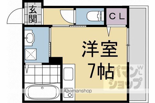 セントラル(ワンルーム/2階)の間取り写真