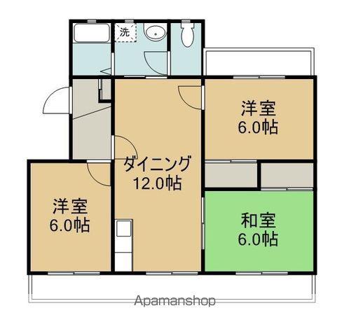 エクセルSHIN(3LDK/1階)の間取り写真