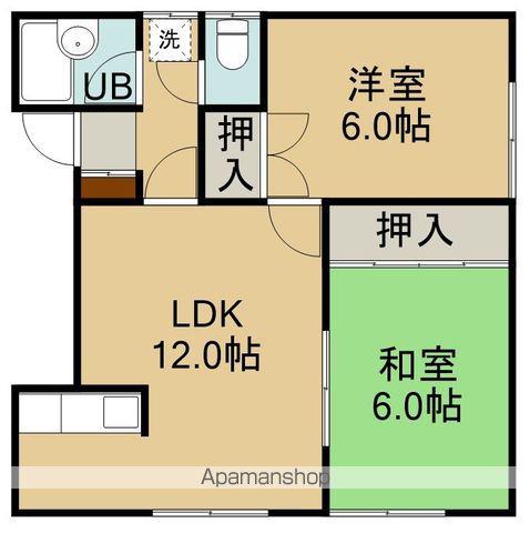 ハイツ高松(2LDK/2階)の間取り写真