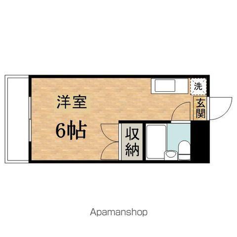 グリーンハイム尾根Ⅰ(ワンルーム/1階)の間取り写真