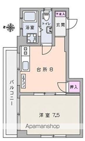 森ハイツ(1DK/2階)の間取り写真