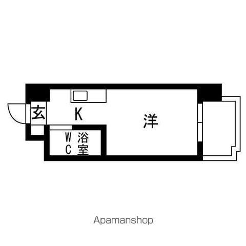 あおばビルN25(1K/7階)の間取り写真