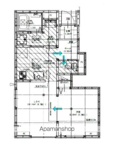 リーブルファイン柏南逆井(1LDK/1階)の間取り写真