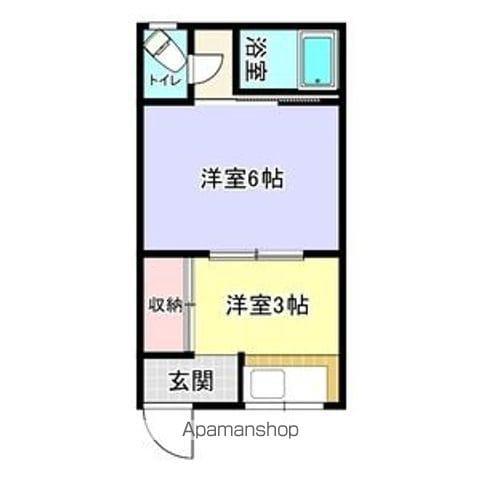 コーポ湊Ⅰ(2K/3階)の間取り写真