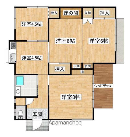 日豊本線 西都城駅 徒歩23分 1階建 築54年(4K)の間取り写真