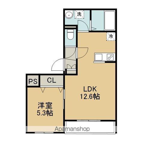 GARAGEHOUSE(1LDK/3階)の間取り写真