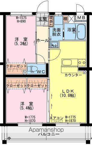 サンリットSR 鶴町(2LDK/1階)の間取り写真