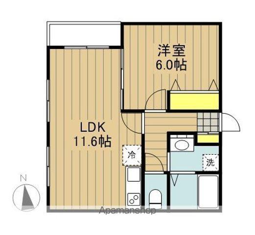 シエル クレール(1LDK/3階)の間取り写真
